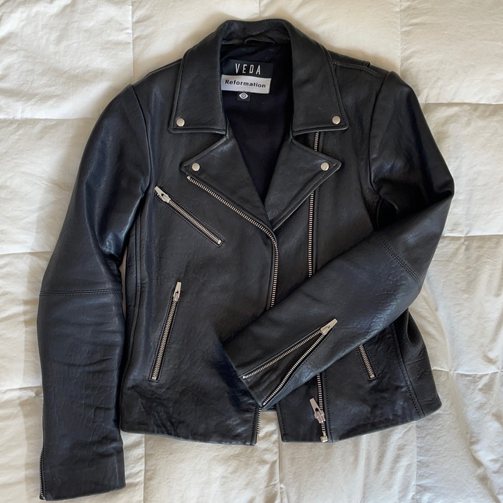 Reformation x Veda Bad Leather Jacket